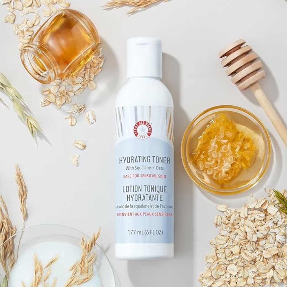 First Aid Beauty Natural Wild Oat Skin Calming Hydrating Toner 6 Fl oz